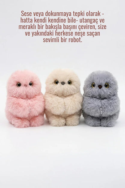 Miruni Akıllı Peluş Robot Oyuncak - Müzikli - Hareketli Kafa - Etkileşimli Sevimli